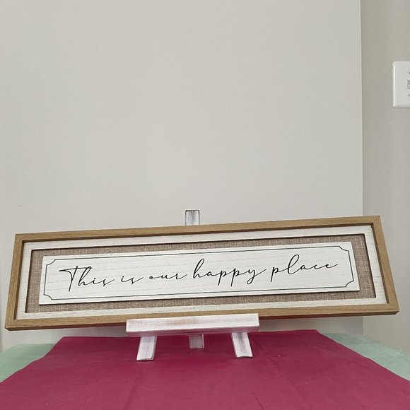 Ashland Spring Warm Heritage " This Is Our Happy Place” Wall Plaque - Picture 1 of 5